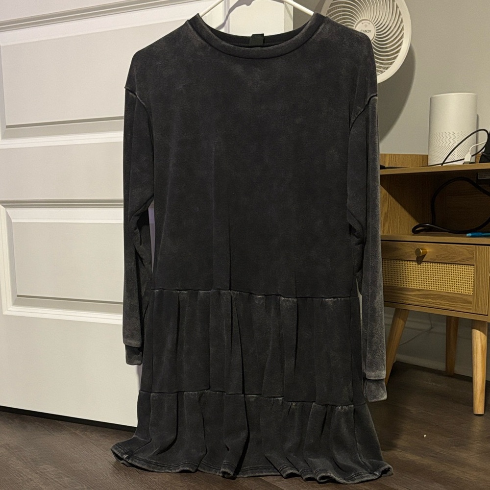 Wild Fable Dark Gray Long Sleeve Dress